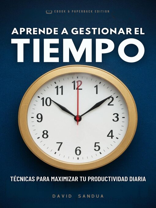 Title details for Aprende a Gestionar el Tiempo by David Sandua - Available